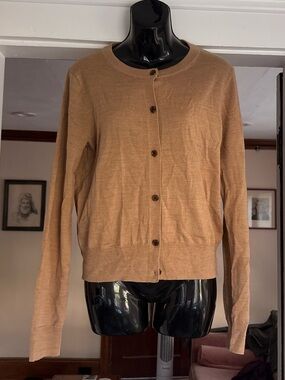 GAP Camel/Tan Button-Up Cardigan Sweater